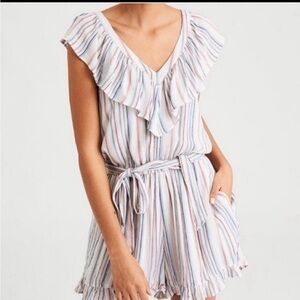 American eagle pastel striped romper